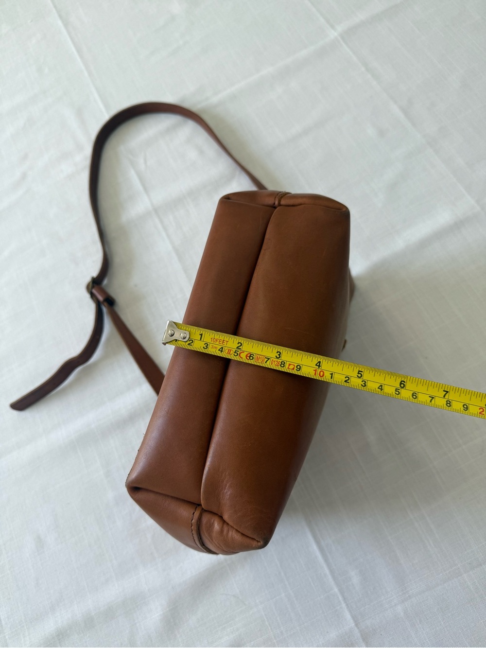 Portland Leather Goods Mini Crossbody Tote HONEY - Picture 7 of 10